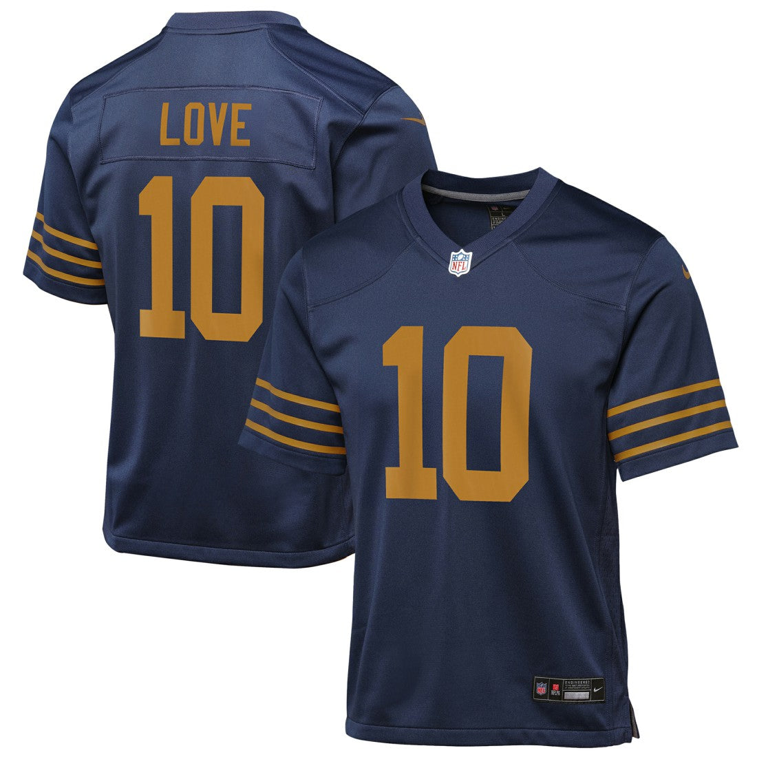 Jordan Love Green Bay Packers Youth The 1923 Classic Game Jersey - Navy - Nike