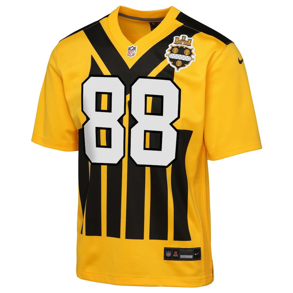 Pat Freiermuth Pittsburgh Steelers Youth Alternate 1933 Throwback Game Jersey - Gold - Nike