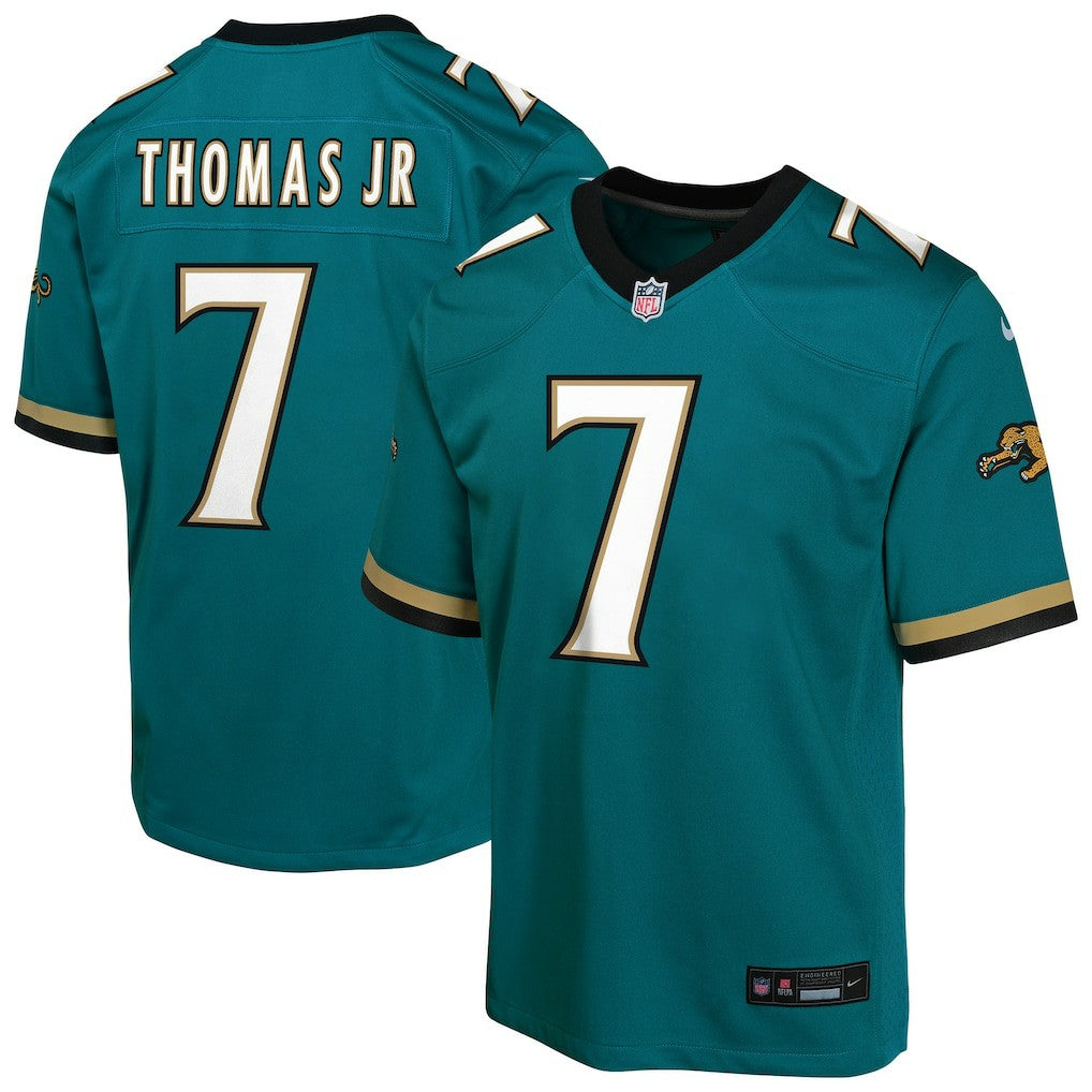Brian Thomas Jr. Jacksonville Jaguars Youth Alternate 2 Prowler Throwback Game Jersey - Teal - Nike