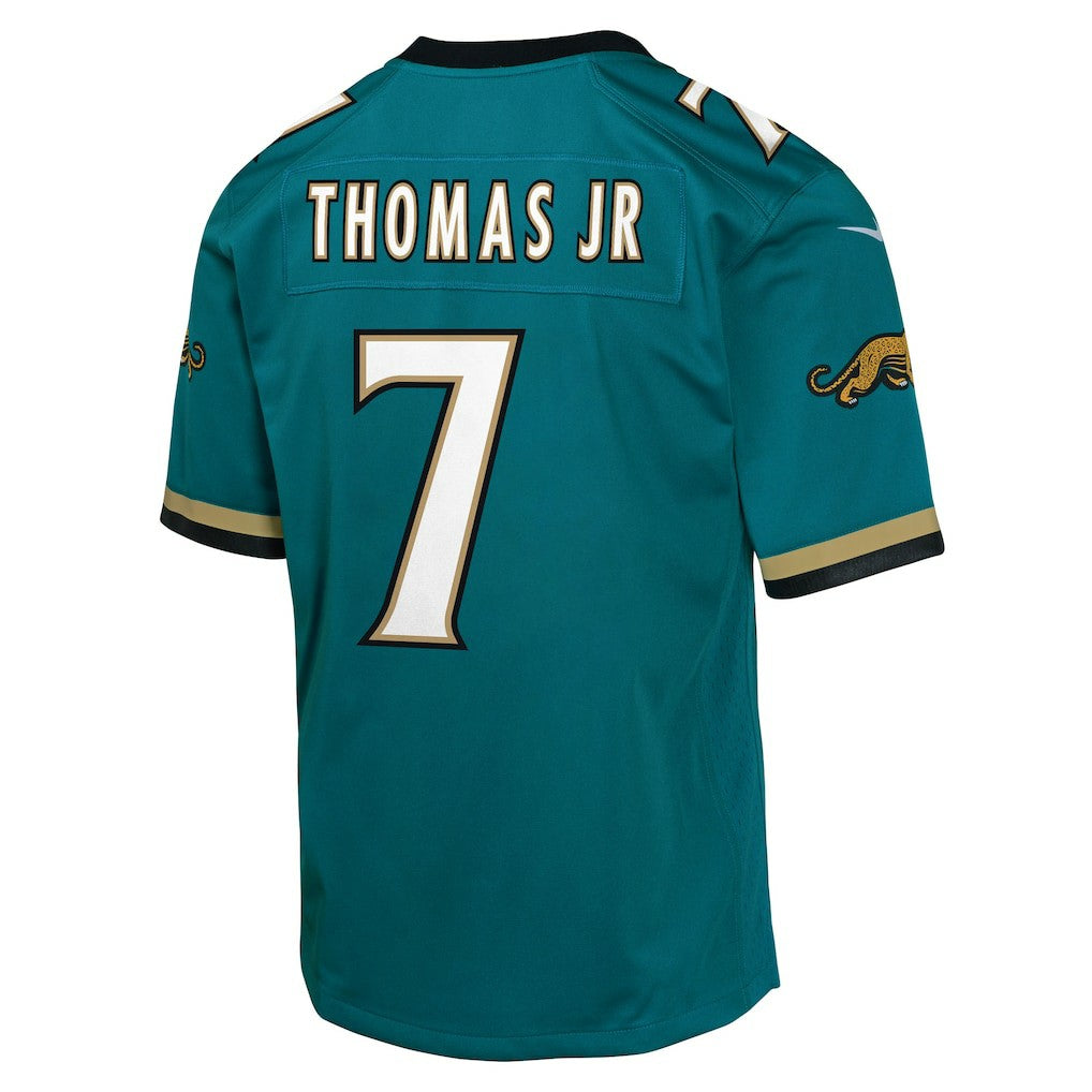 Brian Thomas Jr. Jacksonville Jaguars Youth Alternate 2 Prowler Throwback Game Jersey - Teal - Nike