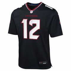 Nico Collins Houston Texans Youth Team Game Jersey - Navy - Nike