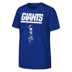 Malik Nabers New York Giants Outerstuff Youth Mainliner Drip Player Name & Number T-Shirt - Royal - NFL