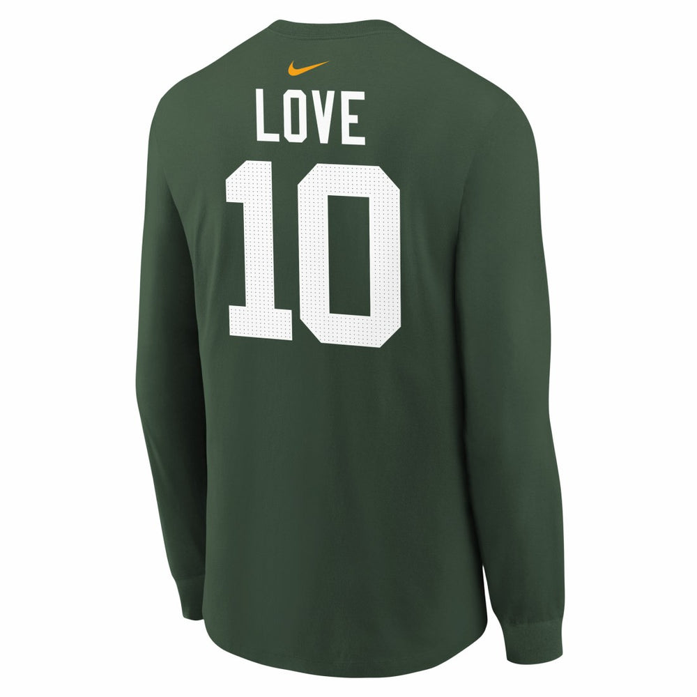 Jordan Love Green Bay Packers Youth Player Name & Number Long Sleeve T-Shirt - Green - Nike