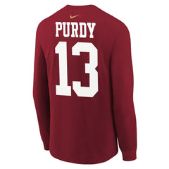 Brock Purdy San Francisco 49ers Youth Player Name & Number Long Sleeve T-Shirt - Scarlet - Nike