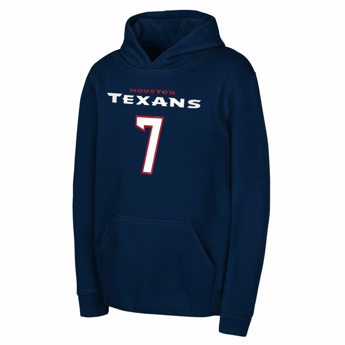 C.J. Stroud Houston Texans Outerstuff Mainliner Player Name & Number Hoodie - Navy - NFL