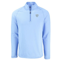 Chicago Bears Cutter & Buck Peshastin Eco Fleece Recycled Raglan Quarter-Zip Top - Powder Blue - NFL