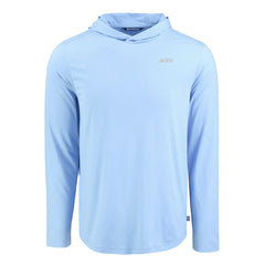 New York Jets Men's Cutter & Buck Coastline Epic Comfort Eco Recycled Men's Hooded Shirt - Powder Blue - NFL