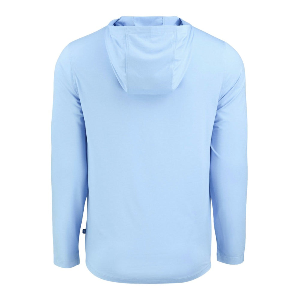 Seattle Seahawks Men's Cutter & Buck Coastline Epic Comfort Eco Recycled Men's Hooded Shirt - Powder Blue - NFL