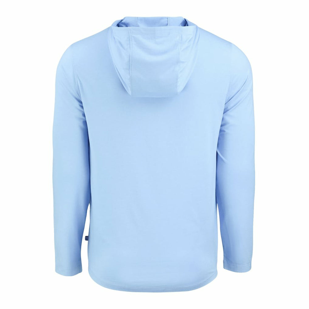 Minnesota Vikings Men's Cutter & Buck Coastline Epic Comfort Eco Recycled Men's Hooded Shirt - Powder Blue - NFL