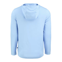 Detroit Lions Men's Cutter & Buck Coastline Epic Comfort Eco Recycled Men's Hooded Shirt - Powder Blue - NFL