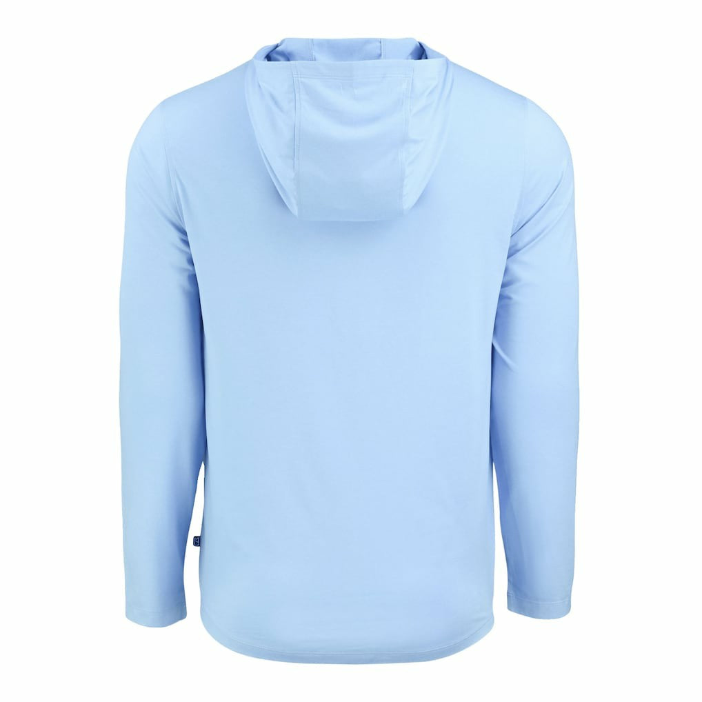Jacksonville Jaguars Men's Cutter & Buck Coastline Epic Comfort Eco Recycled Men's Hooded Shirt - Powder Blue - NFL