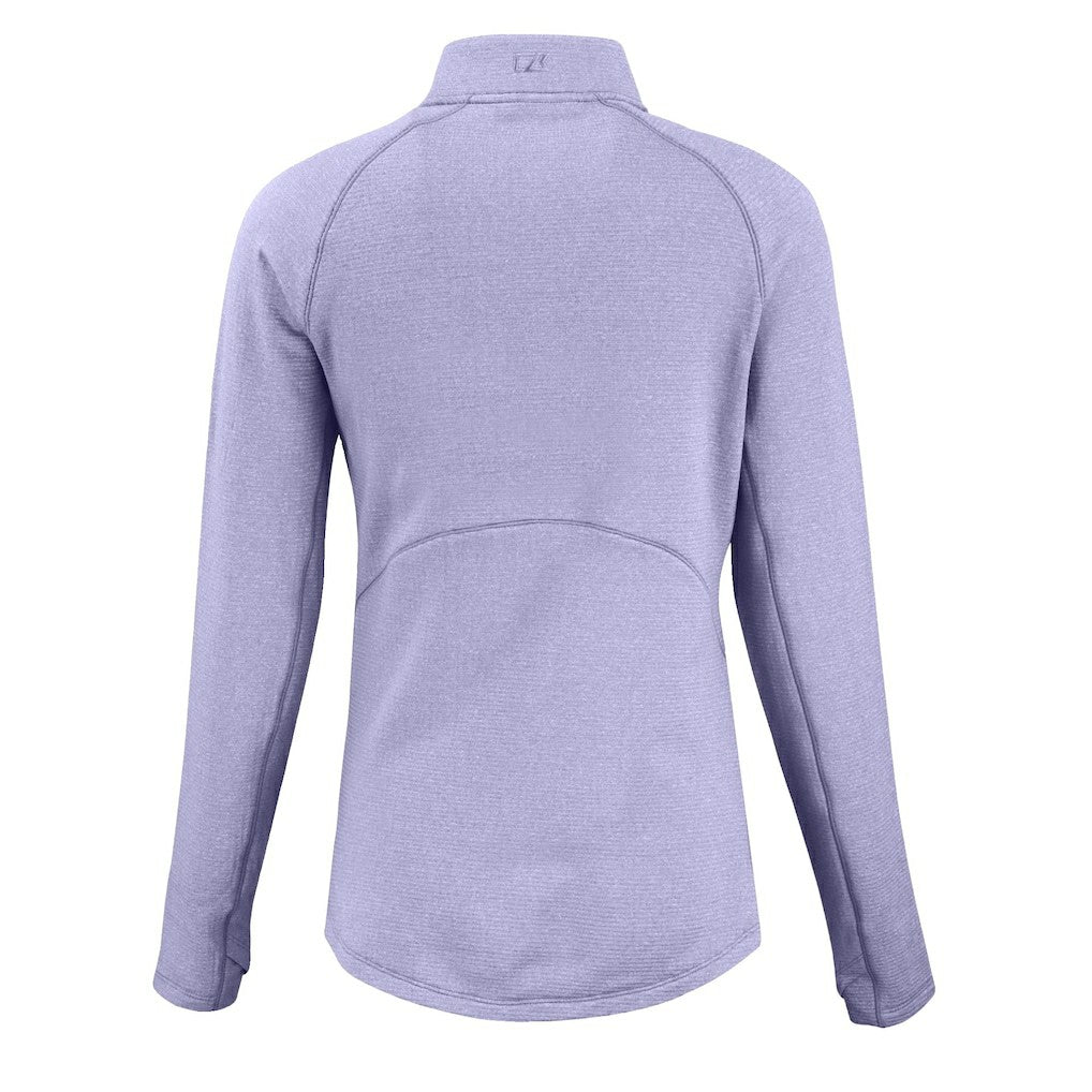 Baltimore Ravens Cutter & Buck Women's Peshastin Eco Fleece Recycled Half-Zip Top - Purple - NFL