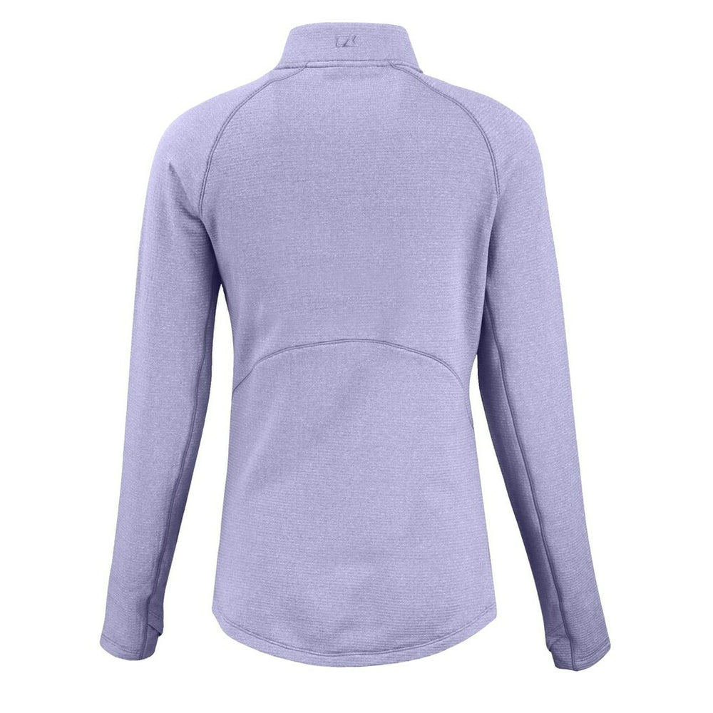 Buffalo Bills Cutter & Buck Women's Peshastin Eco Fleece Recycled Half-Zip Top - Purple - NFL