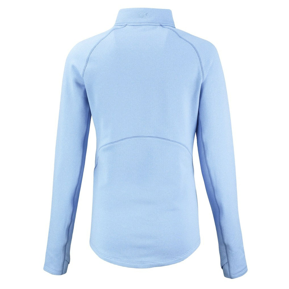 Baltimore Ravens Cutter & Buck Women's Peshastin Eco Fleece Recycled Half-Zip Top - Powder Blue - NFL