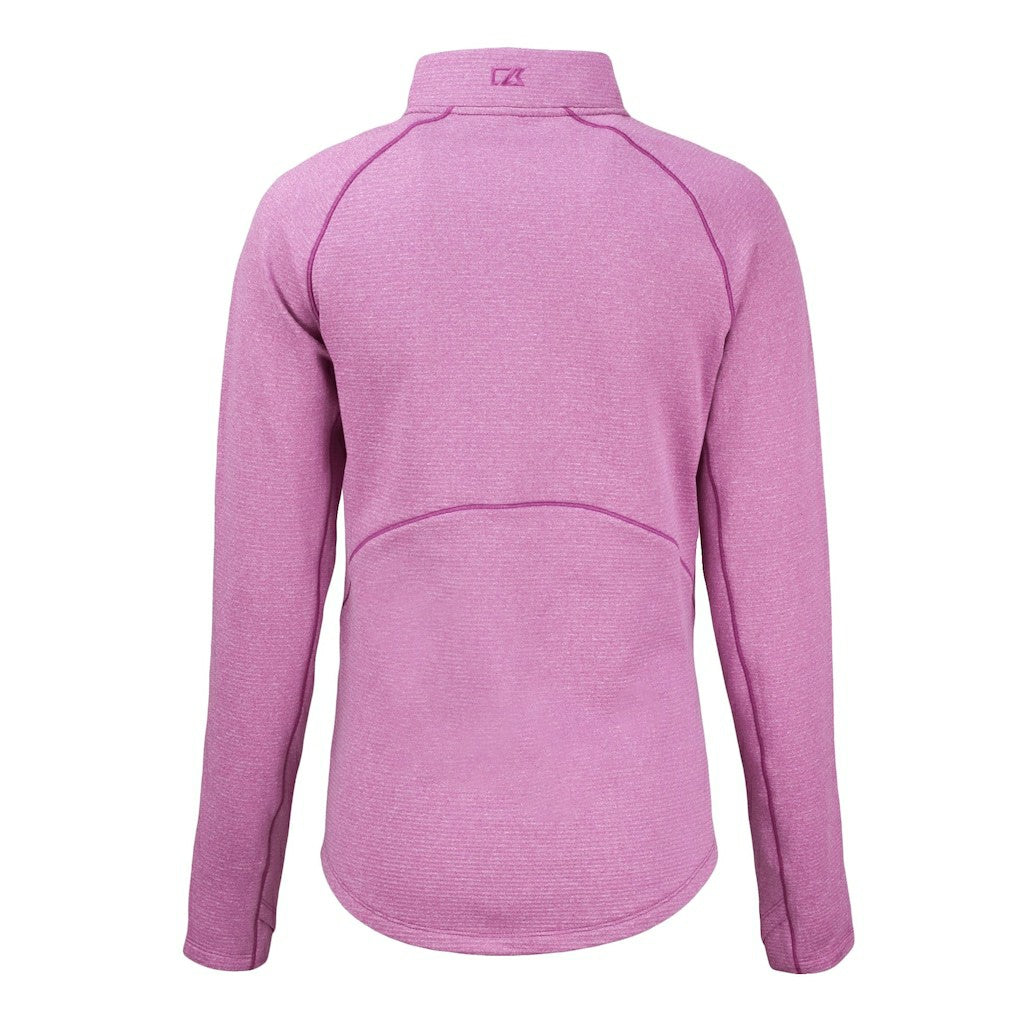 Baltimore Ravens Cutter & Buck Women's Peshastin Eco Fleece Recycled Half-Zip Top - Pink - NFL