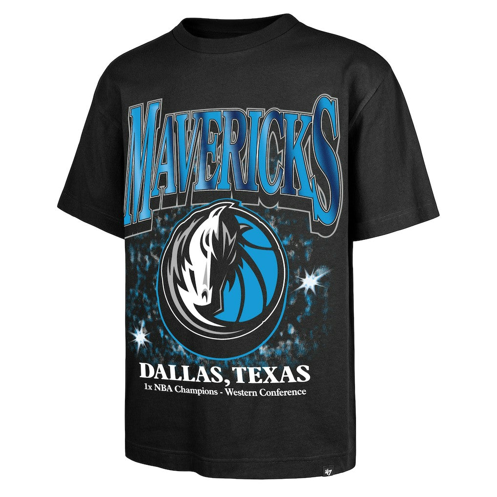 47 brand Dallas Mavericks '47 Past Champs Collection Flashbulb Foundation T-Shirt Black