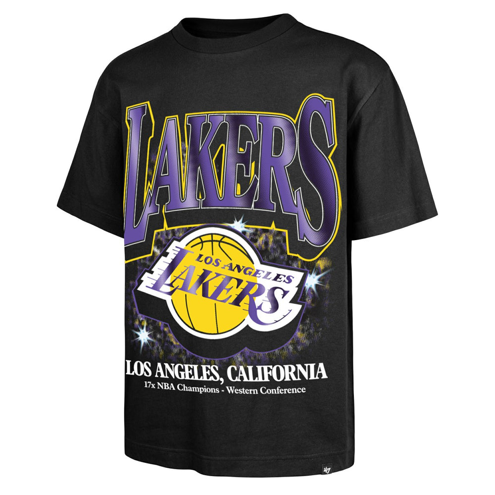 47 brand Los Angeles Lakers '47 Past Champs Collection Flashbulb Foundation T-Shirt Black