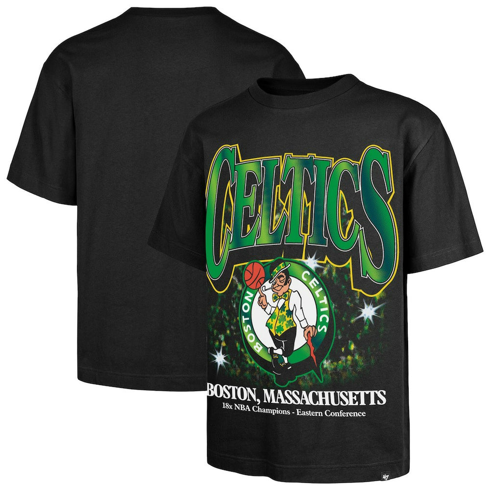 47 brand Boston Celtics '47 Past Champs Collection Flashbulb Foundation T-Shirt Black