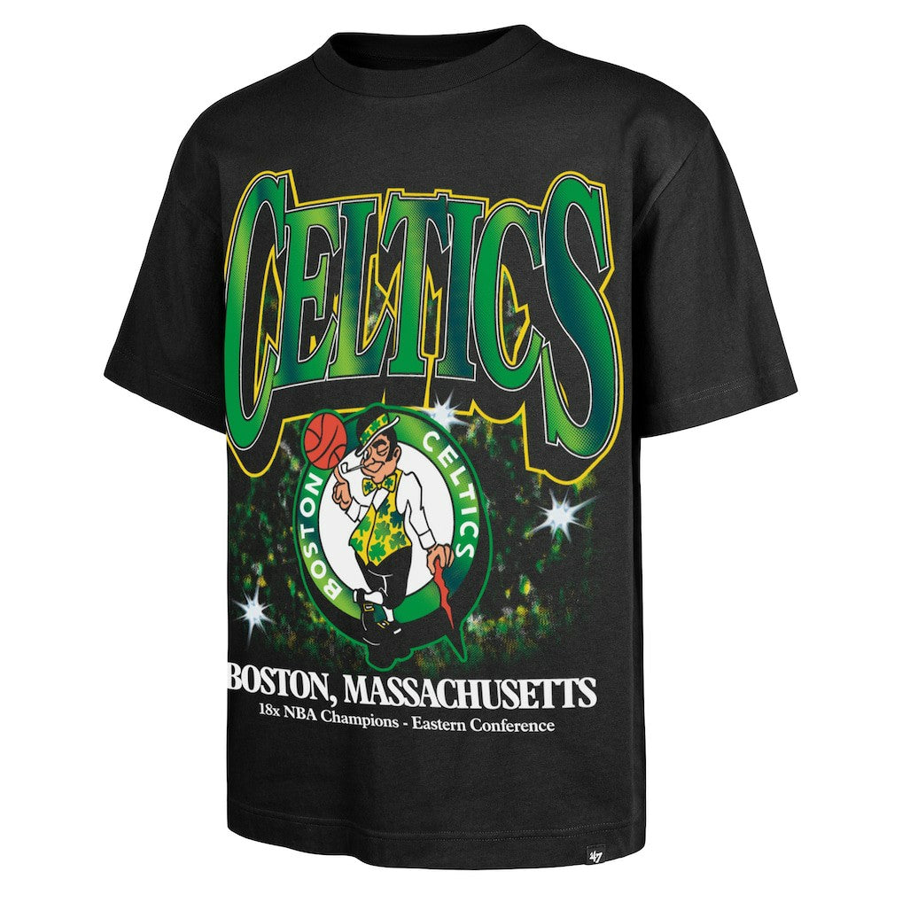 47 brand Boston Celtics '47 Past Champs Collection Flashbulb Foundation T-Shirt Black