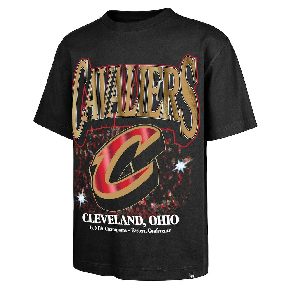 47 brand Cleveland Cavaliers '47 Past Champs Collection Flashbulb Foundation T-Shirt Black
