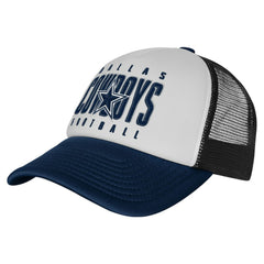 Dallas Cowboys Outerstuff Youth Essentials Trucker Adjustable Hat - White - NFL