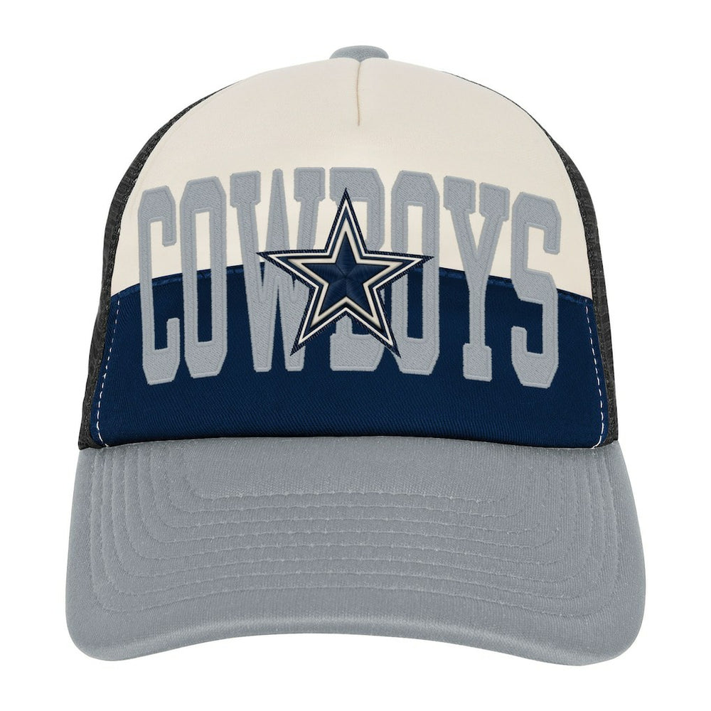 Dallas Cowboys Outerstuff Modern Fan Trucker Adjustable Hat - White/Navy - NFL
