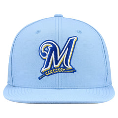 Milwaukee Brewers Mitchell & Ness Cooperstown Collection Basic Flip Snapback Hat Sale
