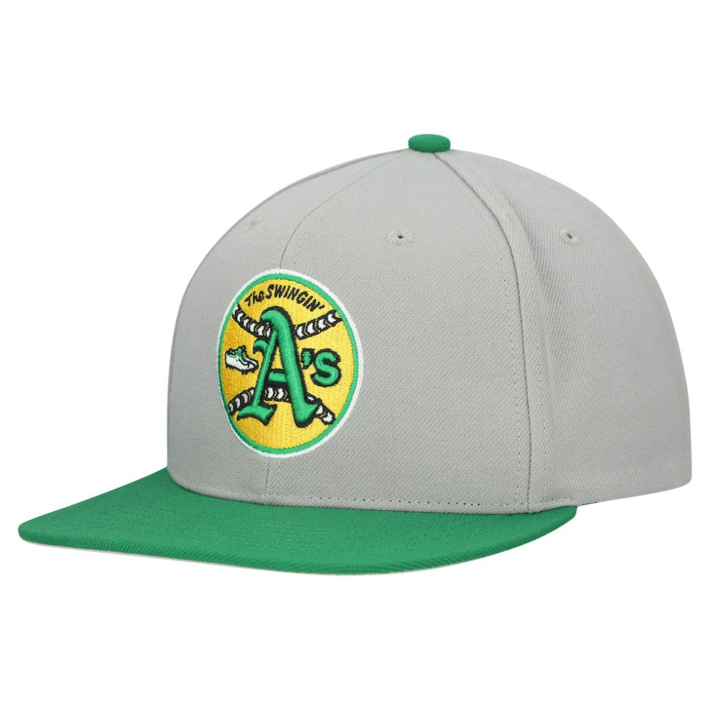 Athletics Mitchell & Ness Cooperstown Collection Basic Flip Snapback Hat Sale