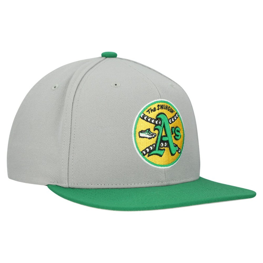 Athletics Mitchell & Ness Cooperstown Collection Basic Flip Snapback Hat Sale