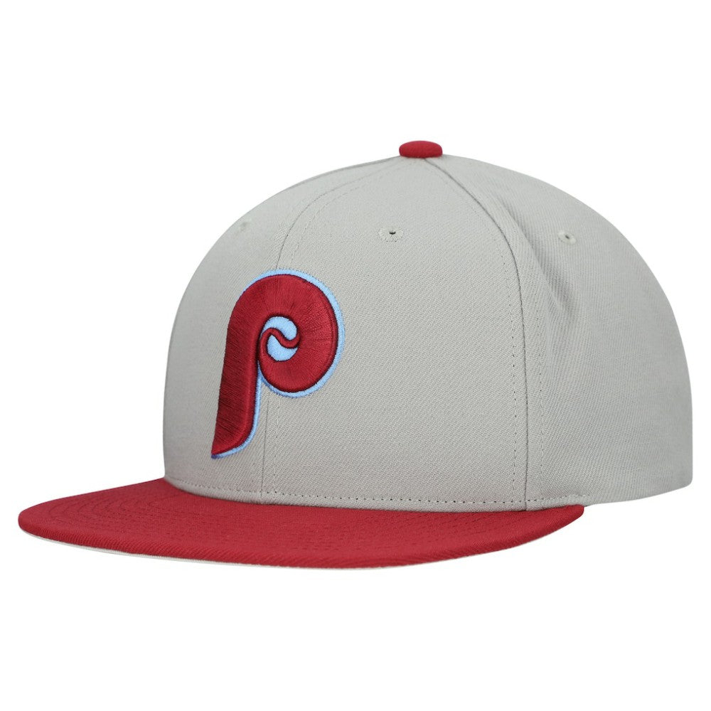 Philadelphia Phillies Mitchell & Ness Cooperstown Collection Basic Flip Snapback Hat Discount