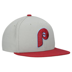Philadelphia Phillies Mitchell & Ness Cooperstown Collection Basic Flip Snapback Hat Discount