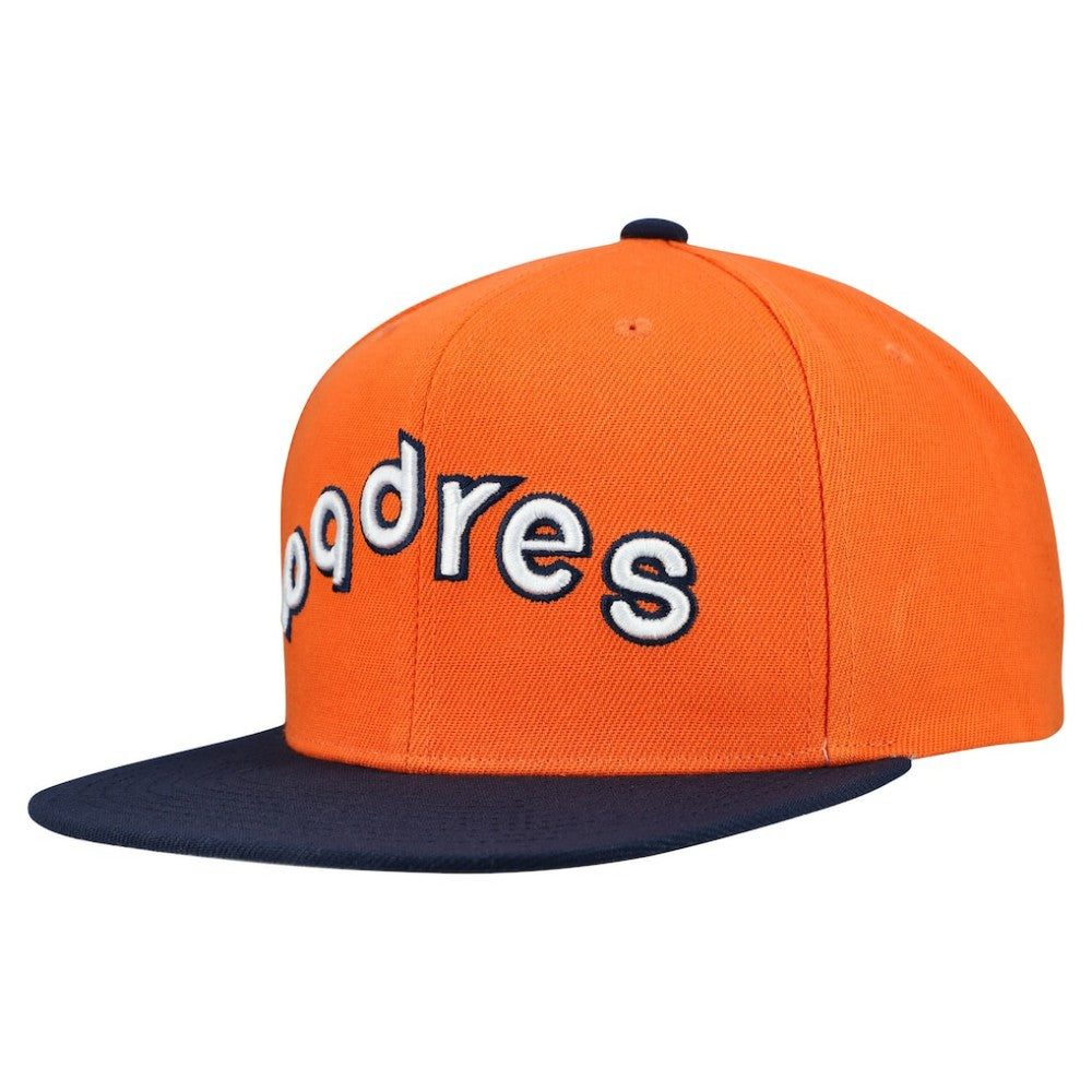 San Diego Padres Mitchell & Ness Cooperstown Collection Basic Flip Snapback Hat Discount