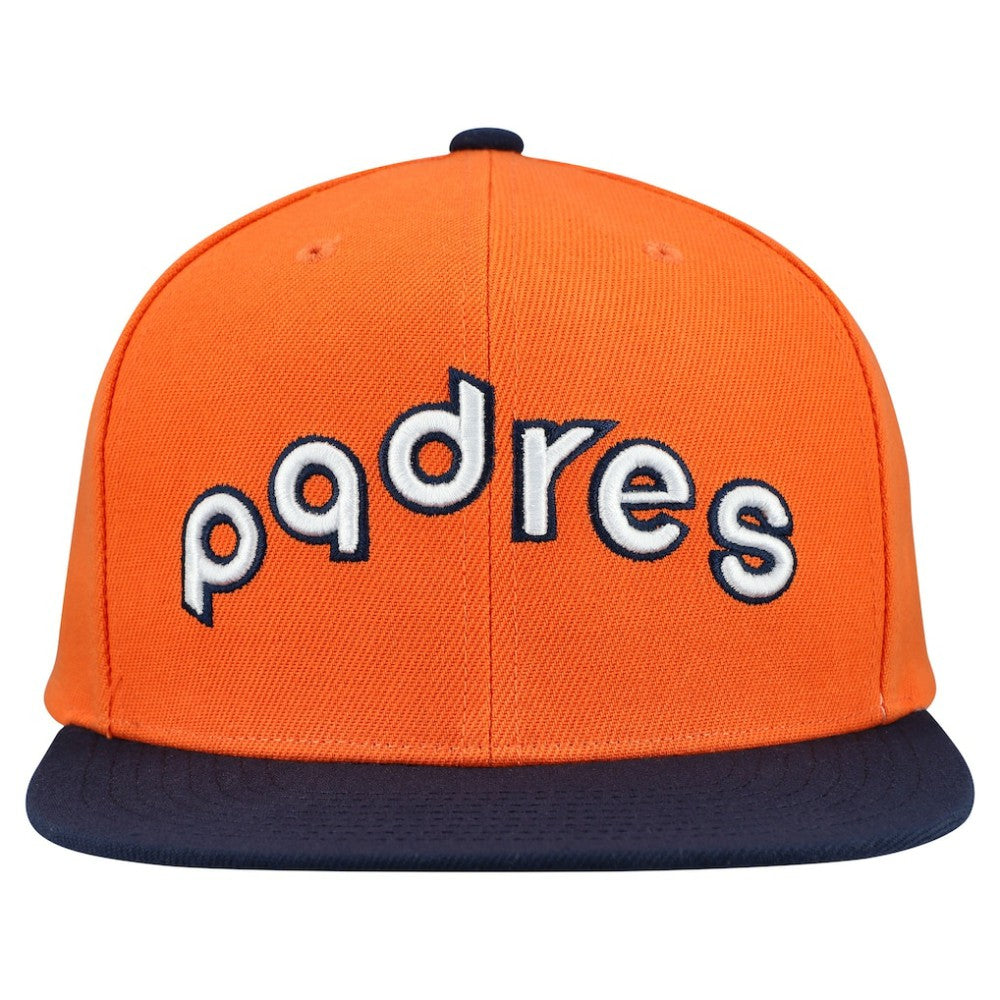 San Diego Padres Mitchell & Ness Cooperstown Collection Basic Flip Snapback Hat Discount
