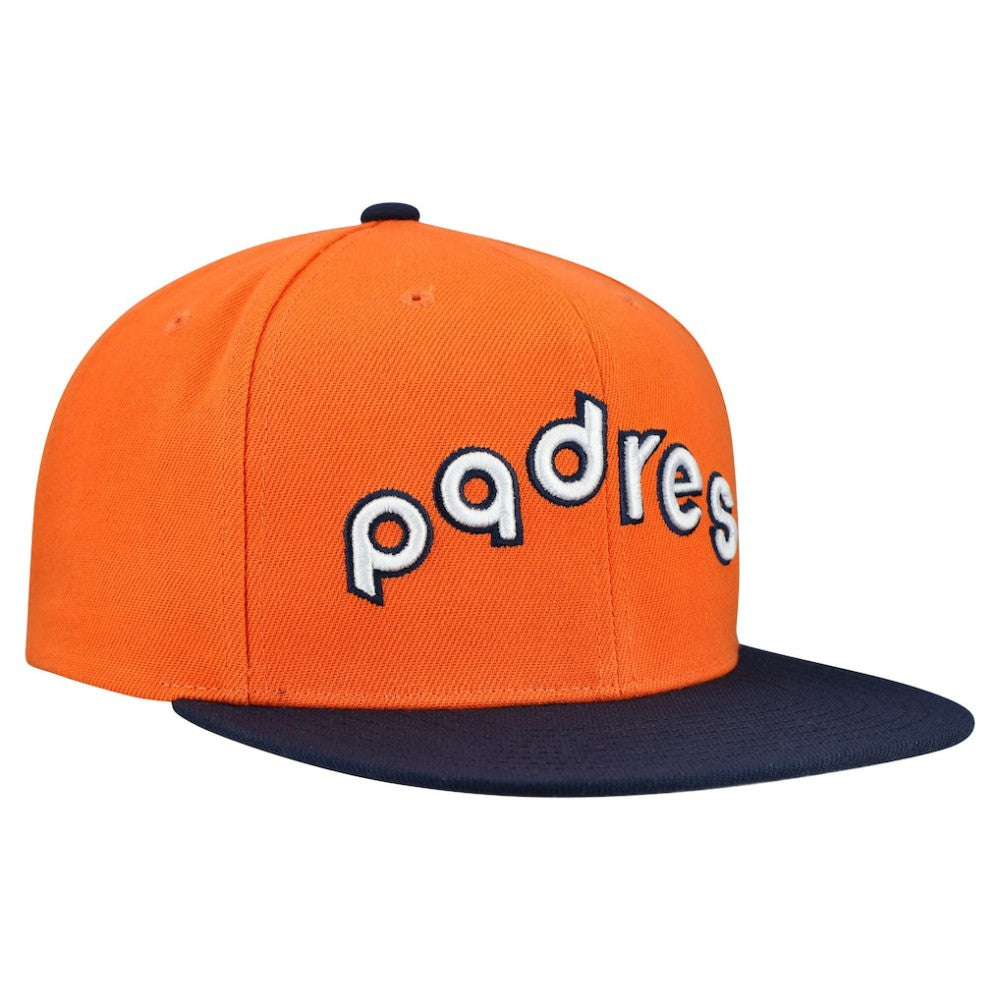 San Diego Padres Mitchell & Ness Cooperstown Collection Basic Flip Snapback Hat Discount