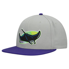 Tampa Bay Rays Mitchell & Ness Cooperstown Collection Basic Flip Snapback Hat Discount