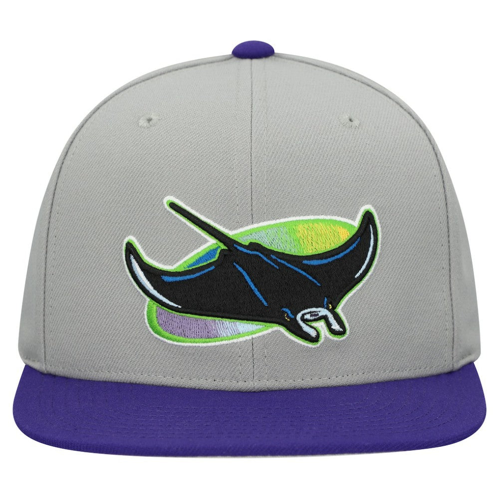 Tampa Bay Rays Mitchell & Ness Cooperstown Collection Basic Flip Snapback Hat Discount