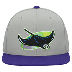 Tampa Bay Rays Mitchell & Ness Cooperstown Collection Basic Flip Snapback Hat Discount