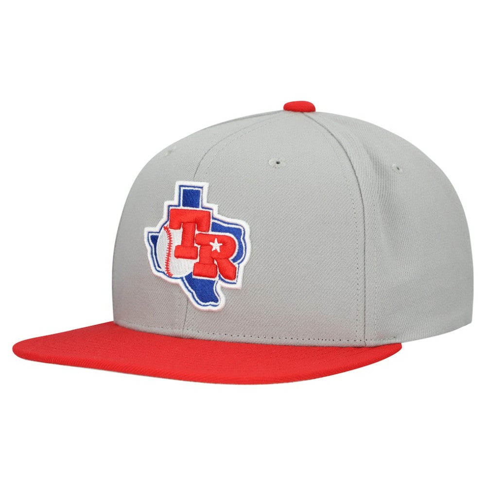 Texas Rangers Mitchell & Ness Cooperstown Collection Basic Flip Snapback Hat Online