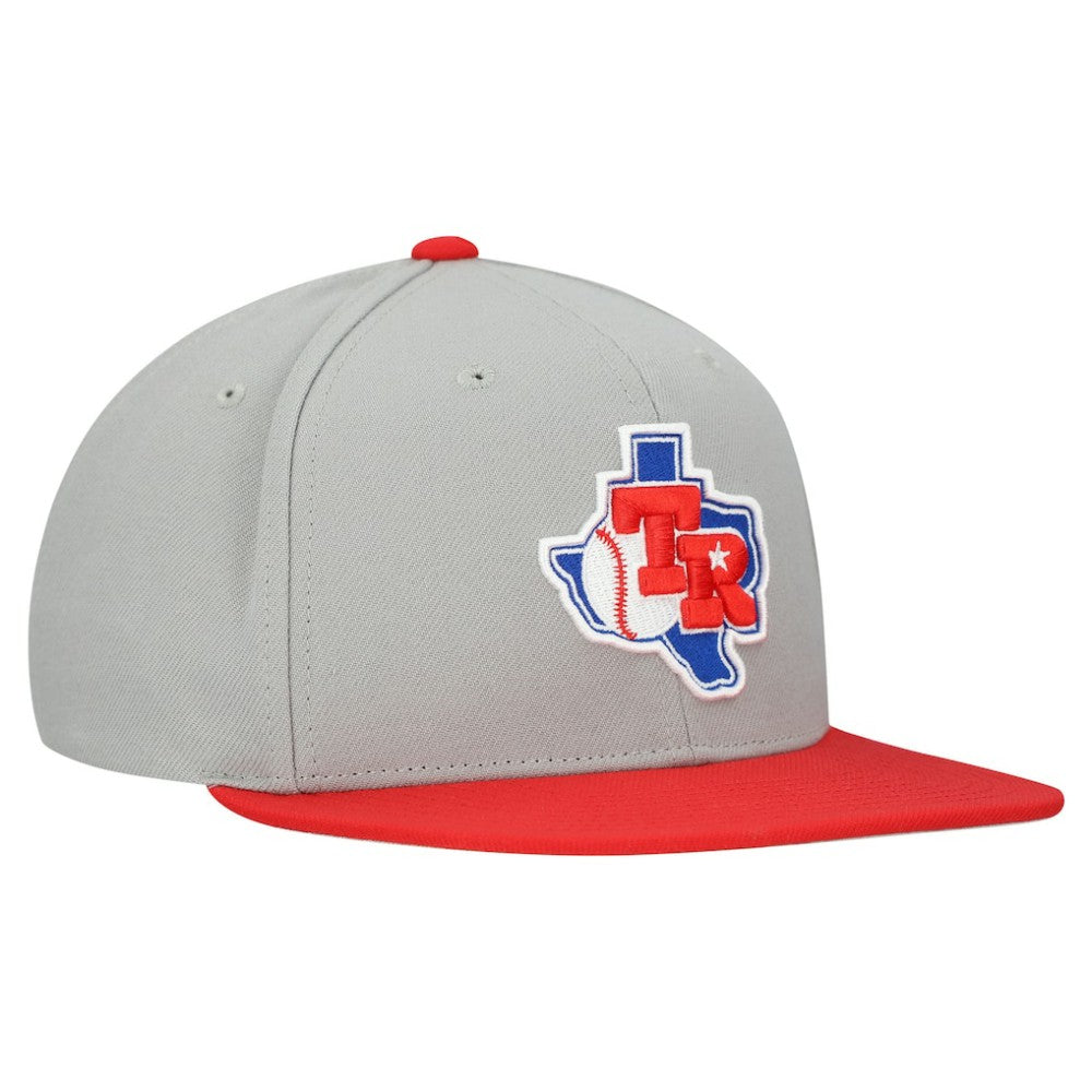 Texas Rangers Mitchell & Ness Cooperstown Collection Basic Flip Snapback Hat Online