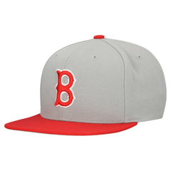 Boston Red Sox Mitchell & Ness Cooperstown Collection Basic Flip Snapback Hat Outlet