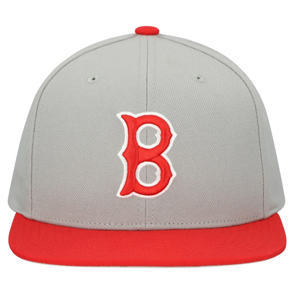Boston Red Sox Mitchell & Ness Cooperstown Collection Basic Flip Snapback Hat Outlet
