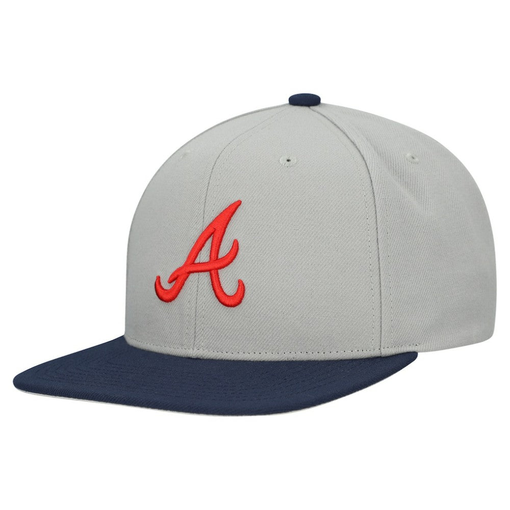 Atlanta Braves Mitchell & Ness Basic Flip Snapback Hat Sale
