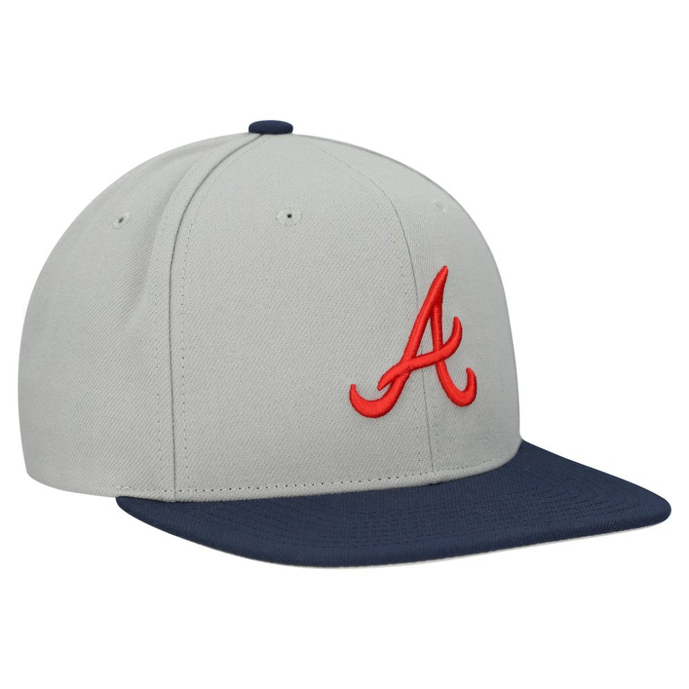 Atlanta Braves Mitchell & Ness Basic Flip Snapback Hat Sale