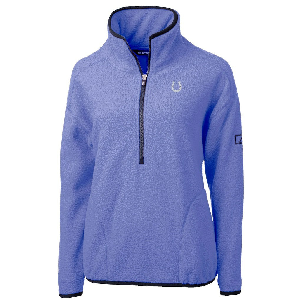 Indianapolis Colts Cutter & Buck Women's Cascade Eco Fleece Half-Zip Jacket - Lavender - NFL
