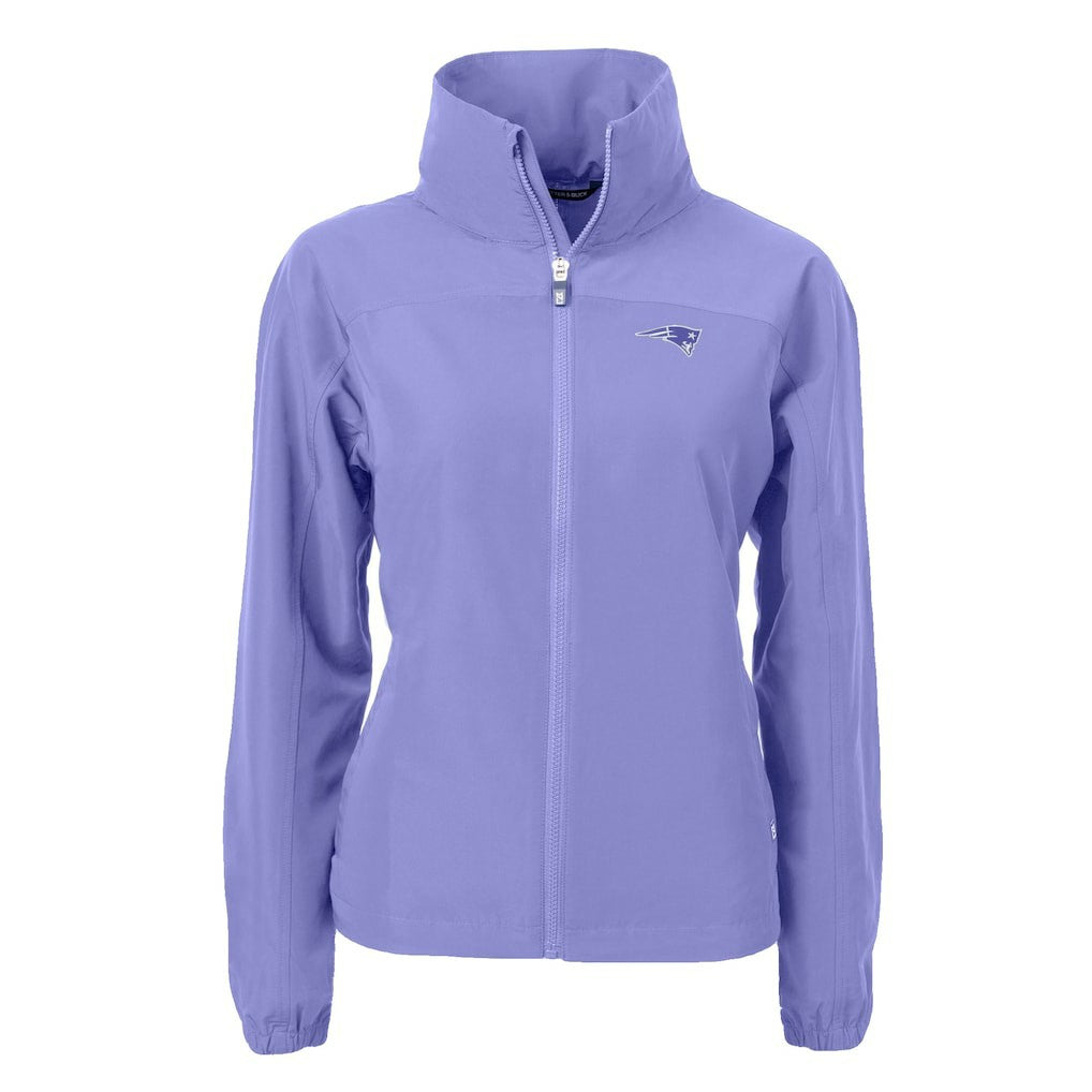 New England Patriots Cutter & Buck Women's Charter Eco Recycled Full-Zip Jacket - Purple - NFL