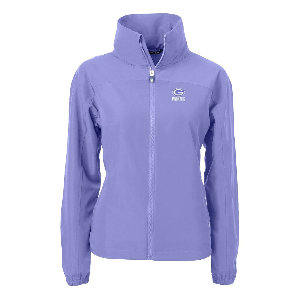 Green Bay Packers Cutter & Buck Women's Charter Eco Recycled Full-Zip Jacket - Purple - NFL