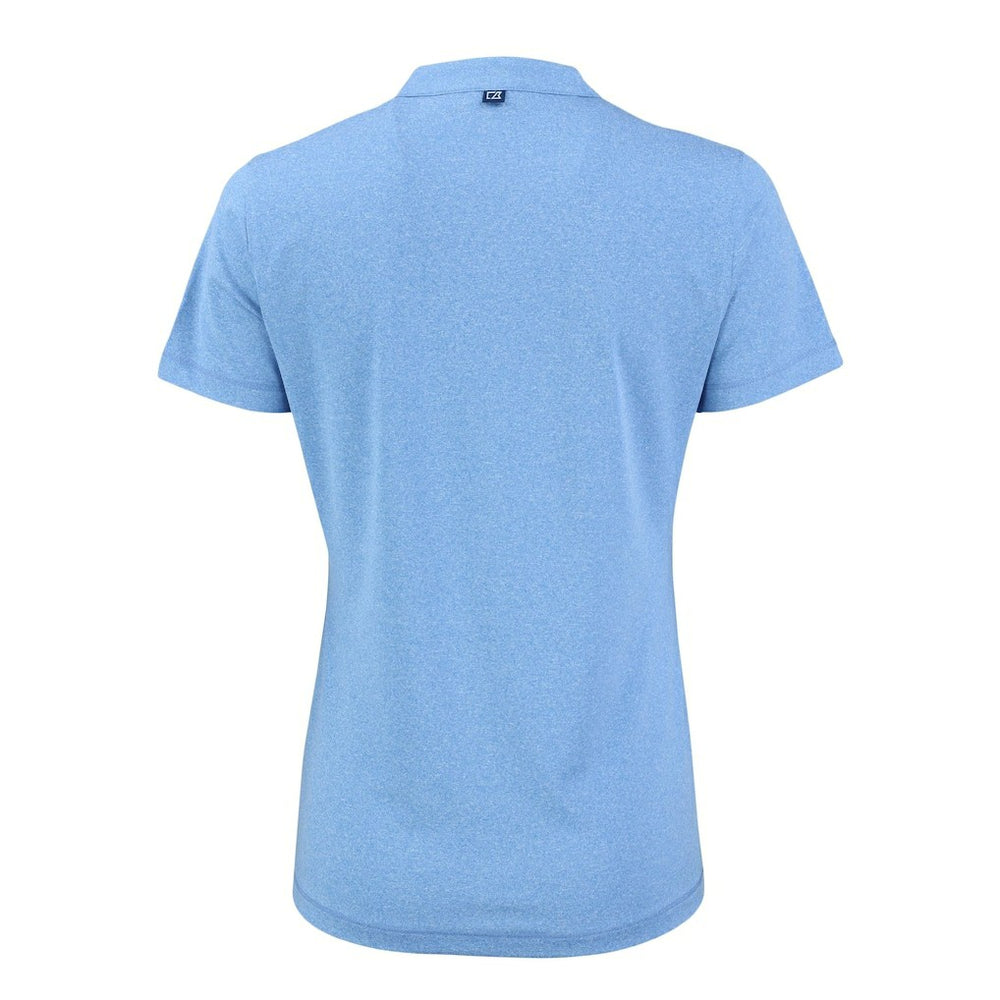 Green Bay Packers Cutter & Buck Women's Forge Heathered Stretch Blade Top - Powder Blue - NFL
