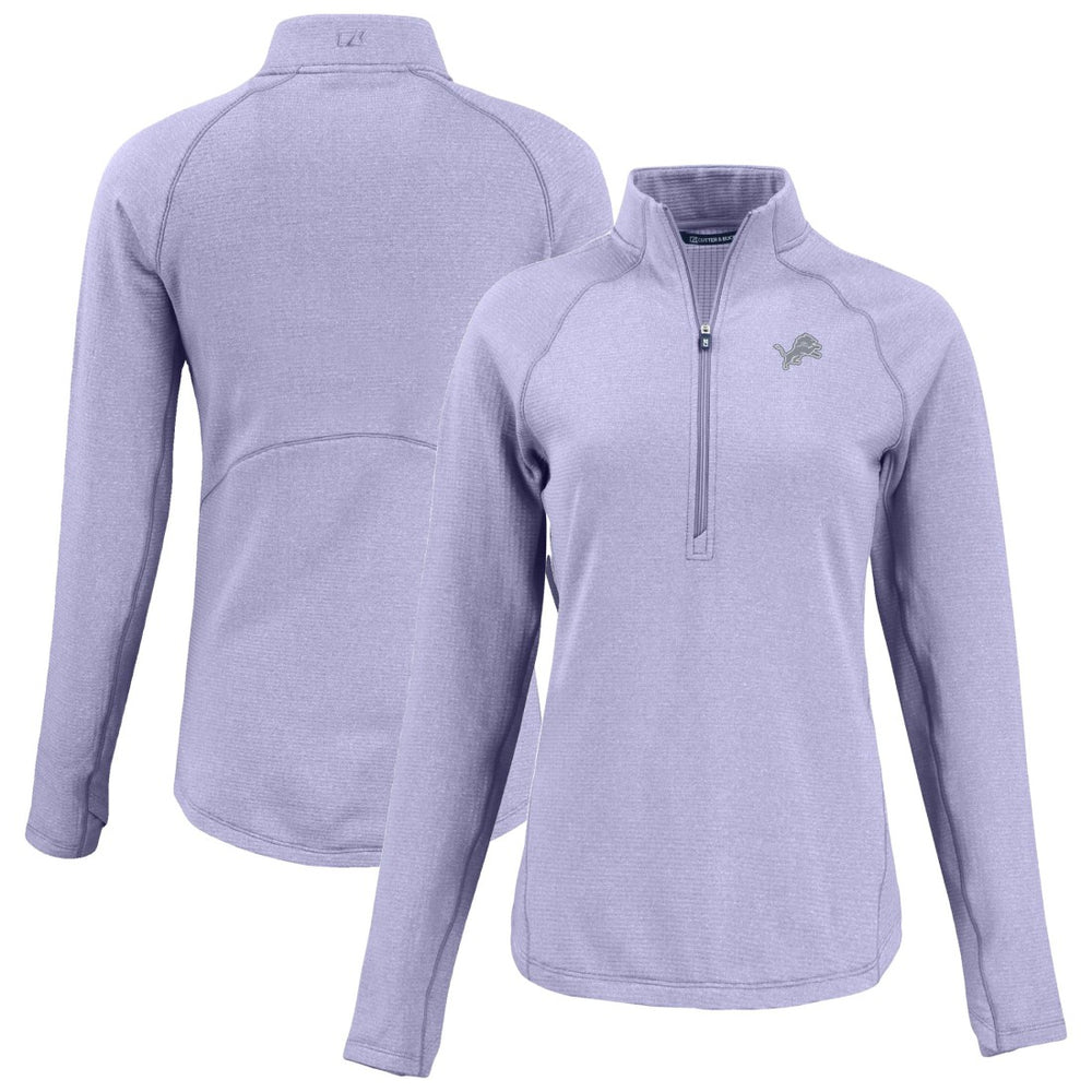 Detroit Lions Cutter & Buck Women's Peshastin Eco Fleece Recycled Half-Zip Top - Purple - NFL
