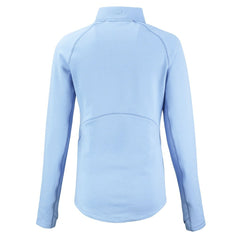 Las Vegas Raiders Cutter & Buck Women's Peshastin Eco Fleece Recycled Half-Zip Top - Powder Blue - NFL