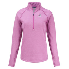 Green Bay Packers Cutter & Buck Women's Peshastin Eco Fleece Recycled Half-Zip Top - Pink - NFL